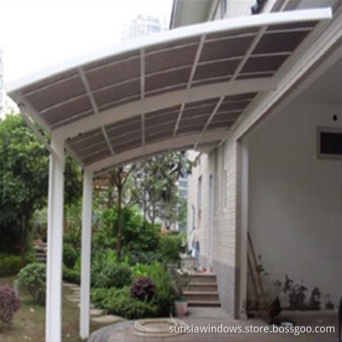Aluminum Alloy Frame Polycarbonate Sunshade Carport
